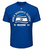 Israel Baseball Majestic 2017 World Baseball Classic World At Large T-Shirt Royal,baseball caps,new era cap wholesale,wholesale hats